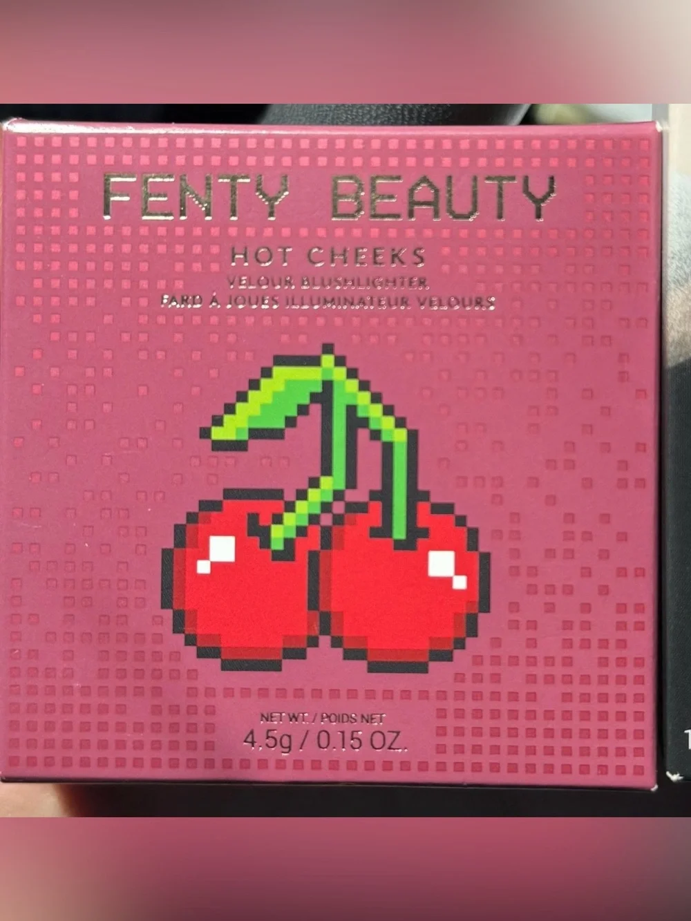 Fenty Beauty Hot Cheeks Blush & Highlighter — Cherry Red with Green Accents